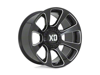 XD Reactor Gloss Black Milled 5-Lug Wheel; 20x9; 0mm Offset (07-13 Tundra)