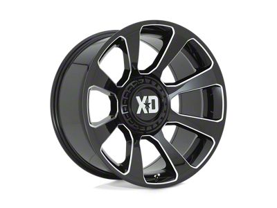 XD Reactor Gloss Black Milled 5-Lug Wheel; 20x10; -18mm Offset (07-13 Tundra)