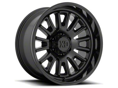 XD Rover Satin Black with Gloss Black Lip 5-Lug Wheel; 20x9; 18mm Offset (07-13 Tundra)