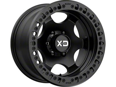 XD Beadlock Satin Black 6-Lug Wheel; 17x9; -38mm Offset (10-24 4Runner)