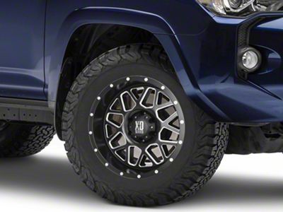 XD Grenade Satin Black Milled 6-Lug Wheel; 18x9; 18mm Offset (10-24 4Runner)