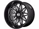 XD Gunner Gloss Black Milled 6-Lug Wheel; 22x10; -18mm Offset (10-24 4Runner)