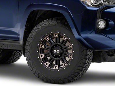 XD Hoss II Satin Black Machined with Dark Tint 6-Lug Wheel; 17x9; 18mm Offset (10-24 4Runner)