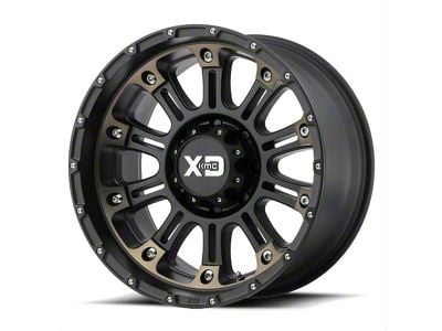 XD Hoss II Satin Black Machined Dark Tint 6-Lug Wheel; 18x9; 18mm Offset (10-24 4Runner)