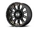 XD Hoss II Satin Black Machined Dark Tint 6-Lug Wheel; 18x9; 18mm Offset (10-24 4Runner)