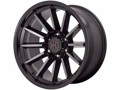 XD Luxe Gloss Black Machined with Gray Tint 6-Lug Wheel; 17x9; 0mm Offset (10-24 4Runner)