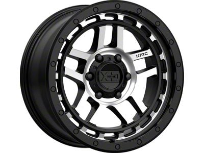 XD Recon Satin Black Machined 6-Lug Wheel; 17x8.5; 18mm Offset (10-24 4Runner)