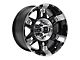 XD Spy Gloss Black Machined 6-Lug Wheel; 17x9; -12mm Offset (10-24 4Runner)