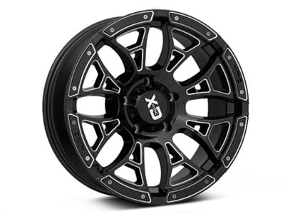 XD Boneyard Gloss Black Milled 5-Lug Wheel; 20x9; 0mm Offset (07-13 Tundra)