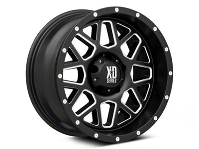 XD Grenade Satin Black Milled 5-Lug Wheel; 20x10; -24mm Offset (07-13 Tundra)