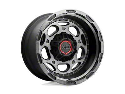 XD Demodog Satin Black Gray Tint 6-Lug Wheel; 20x12; -44mm Offset (22-24 Bronco Raptor)