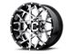 XD Chopstix Chrome Center with Gloss Black Milled Lip 6-Lug Wheel; 20x10; -18mm Offset (2024 Tacoma)