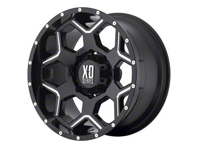 XD Crux Gloss Black Milled 6-Lug Wheel; 20x9; 18mm Offset (2024 Tacoma)