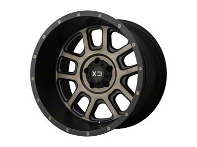 XD Delta Matte Black with Dark Tint Clear 6-Lug Wheel; 20x9; -12mm Offset (2024 Tacoma)