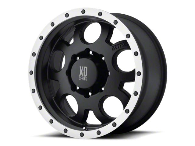 XD Enduro Matte Black with Machined Reinforcing Ring 6-Lug Wheel; 20x9; 18mm Offset (2024 Tacoma)