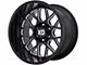 XD Grenade 2 Gloss Black Milled 6-Lug Wheel; 20x12; -44mm Offset (2024 Tacoma)