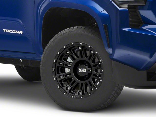 XD Hoss II Gloss Black 6-Lug Wheel; 18x9; 18mm Offset (2024 Tacoma)