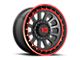 XD Omega Satin Black Machined with Red Tint 6-Lug Wheel; 17x9; -12mm Offset (2024 Tacoma)