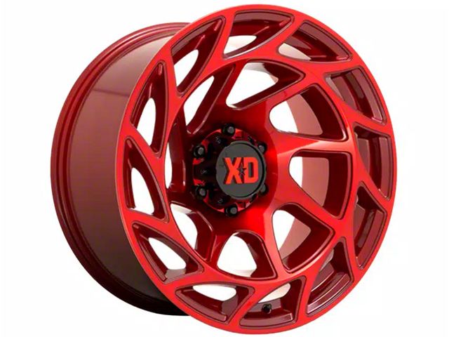 XD Onslaught Candy Red 6-Lug Wheel; 17x9; 0mm Offset (2024 Tacoma)