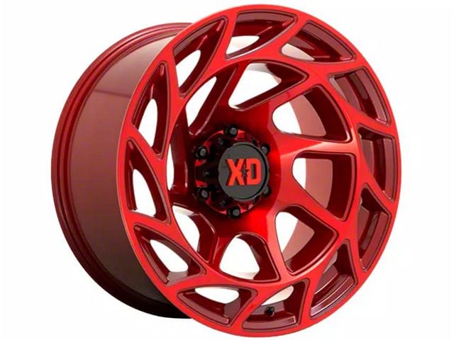XD Onslaught Candy Red 6-Lug Wheel; 20x12; -44mm Offset (2024 Tacoma)