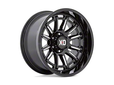 XD Phoenix Gloss Black Milled 6-Lug Wheel; 20x9; 18mm Offset (2024 Tacoma)