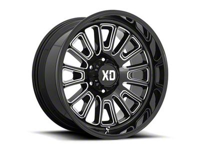 XD Rover Gloss Black Milled 6-Lug Wheel; 20x9; 18mm Offset (2024 Tacoma)