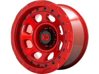 XD Storm Candy Red 6-Lug Wheel; 17x9; 0mm Offset (2024 Tacoma)