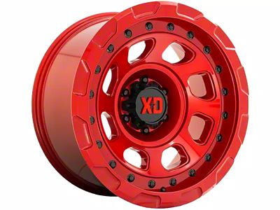 XD Storm Candy Red 6-Lug Wheel; 17x9; -12mm Offset (2024 Tacoma)