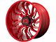 XD Tension Candy Red Milled 6-Lug Wheel; 22x12; -44mm Offset (2024 Tacoma)