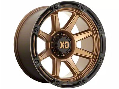 XD Titan Matte Bronze with Black Lip 6-Lug Wheel; 20x9; 18mm Offset (2024 Tacoma)