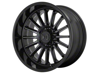 XD Whiplash Gloss Black with Gray Tint 6-Lug Wheel; 20x10; -18mm Offset (2024 Tacoma)