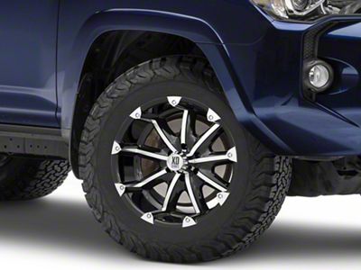 XD Badlands Gloss Black Machined 6-Lug Wheel; 18x9; -12mm Offset (10-24 4Runner)