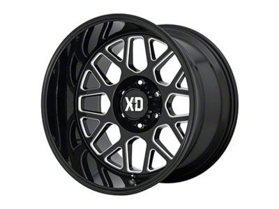 XD Grenade 2 Gloss Black Milled 6-Lug Wheel; 18x9; 18mm Offset (03-09 4Runner)