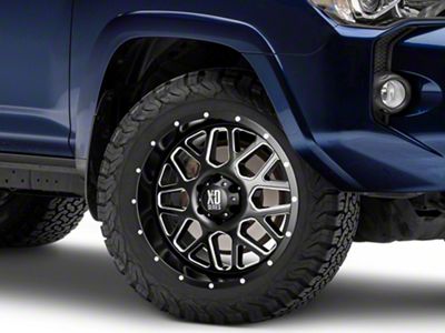 XD Grenade Satin Black Milled 6-Lug Wheel; 20x9; 0mm Offset (10-24 4Runner)