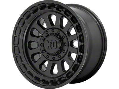 XD Omega Satin Black 6-Lug Wheel; 17x9; 0mm Offset (10-24 4Runner)