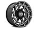 XD Onslaught Gloss Black Milled 6-Lug Wheel; 22x12; -44mm Offset (03-09 4Runner)