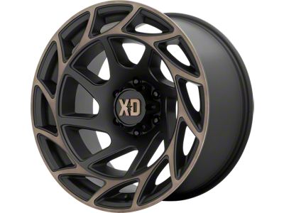 XD Onslaught Satin Black with Bronze Tint 6-Lug Wheel; 17x9; -12mm Offset (10-24 4Runner)