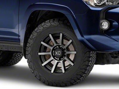 XD Outbreak Satin Black with Gray Tint 6-Lug Wheel; 18x9; 0mm Offset (10-24 4Runner)