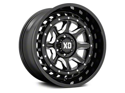 XD Outlander Gloss Black Milled 6-Lug Wheel; 20x10; -18mm Offset (10-24 4Runner)