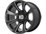 XD Reactor Gloss Black Milled 6-Lug Wheel; 20x9; 0mm Offset (10-24 4Runner)