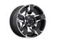 XD Rockstar II Matte Black Machined 6-Lug Wheel; 17x8; 10mm Offset (10-24 4Runner)