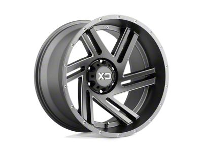 XD Swipe Satin Gray Milled 6-Lug Wheel; 20x10; -18mm Offset (10-24 4Runner)