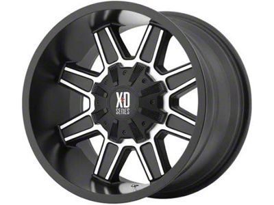 XD Trap Satin Black with Machined Face 6-Lug Wheel; 18x9; 18mm Offset (10-24 4Runner)