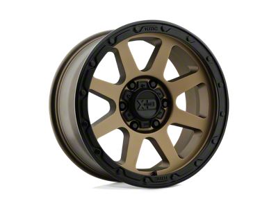 XD Addict 2 Matte Bronze with Matte Black Lip 6-Lug Wheel; 18x8.5; 0mm Offset (21-24 Bronco, Excluding Raptor)