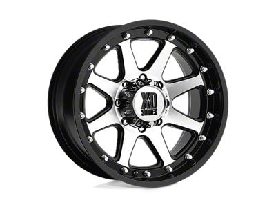 XD Addict Matte Black Machined 6-Lug Wheel; 17x9; -12mm Offset (22-24 Bronco Raptor)