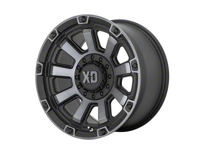 XD Gauntlet Satin Black with Gray Tint 6-Lug Wheel; 17x9; 0mm Offset (21-24 Bronco, Excluding Raptor)