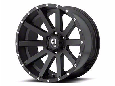 XD Heist Satin Black 6-Lug Wheel; 20x10; -24mm Offset (22-24 Bronco Raptor)