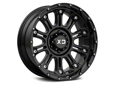 XD Hoss II Gloss Black 6-Lug Wheel; 18x9; 0mm Offset (22-24 Bronco Raptor)