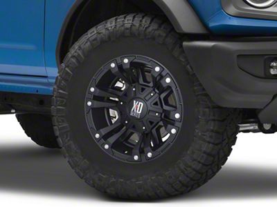 XD Monster II Matte Black 6-Lug Wheel; 17x9; 18mm Offset (22-25 Bronco Raptor)