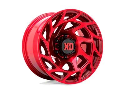 XD Onslaught Candy Red 6-Lug Wheel; 20x9; 0mm Offset (21-24 Bronco, Excluding Raptor)